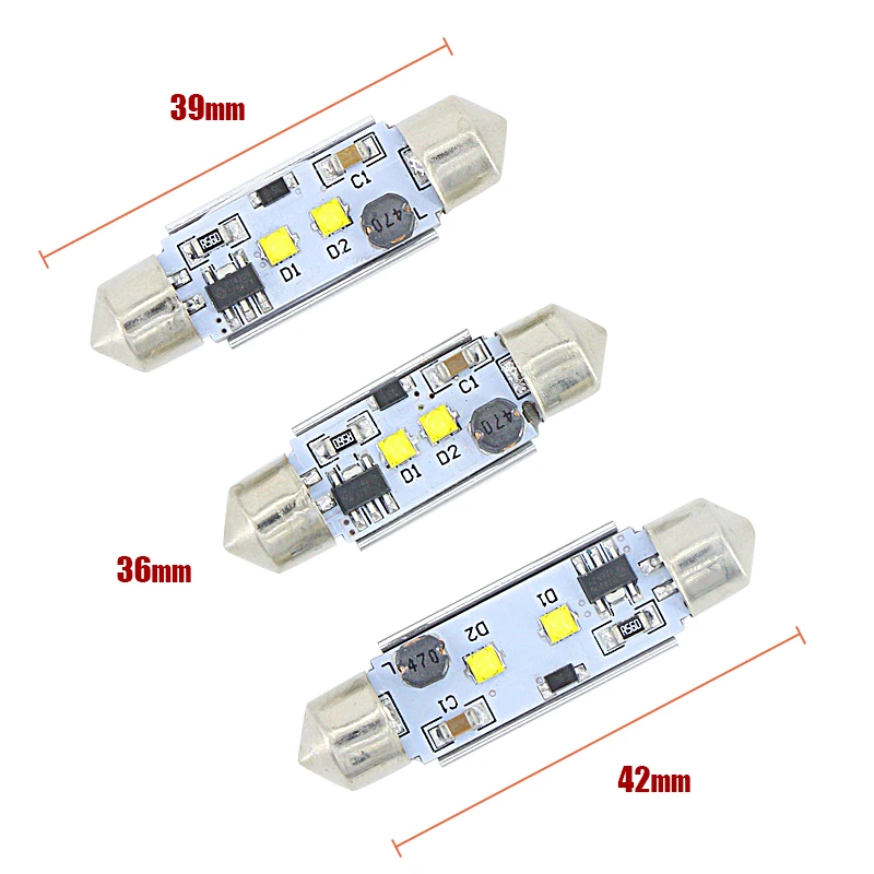 2x C5W C10W светодиодная автомобильная лампа 36 мм с чипами Cree 12 В для Volkswagen VW Passat B5 B6 3c