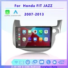 Автомагнитола 2 din, экран android, мультимедийный стерео плеер, беспроводной Carplay, Автомобильный GPS BT для Honda Fit JAZZ 2007, 2008, 2009, 2010-2013