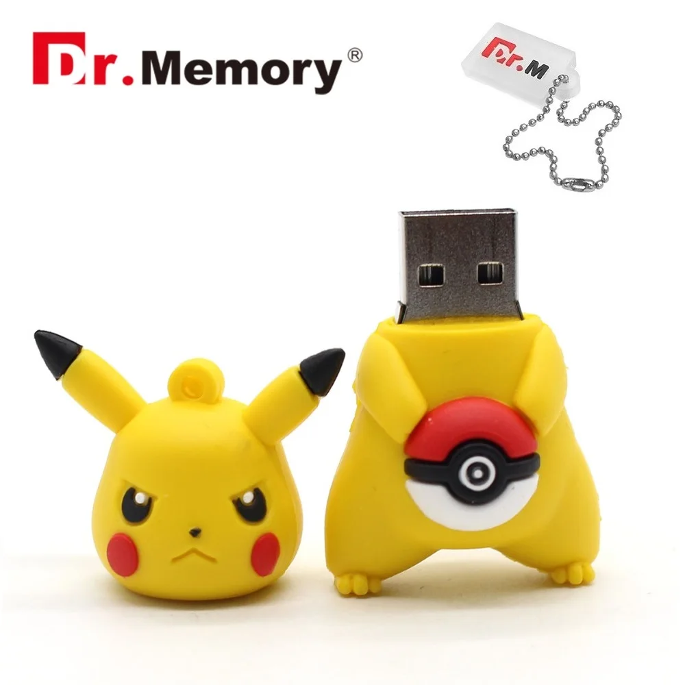 Покемон USB флэш накопитель желтый Dr. Память 4 ГБ 8 оперативной памяти 16 Гб