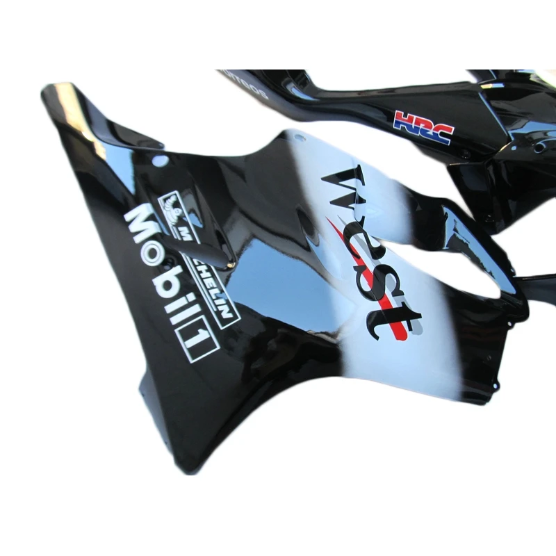 Комплект обтекателей для HONDA CBR 600 F4I 2001 2002 2003 белые черные обтекатели впрыска CBR600