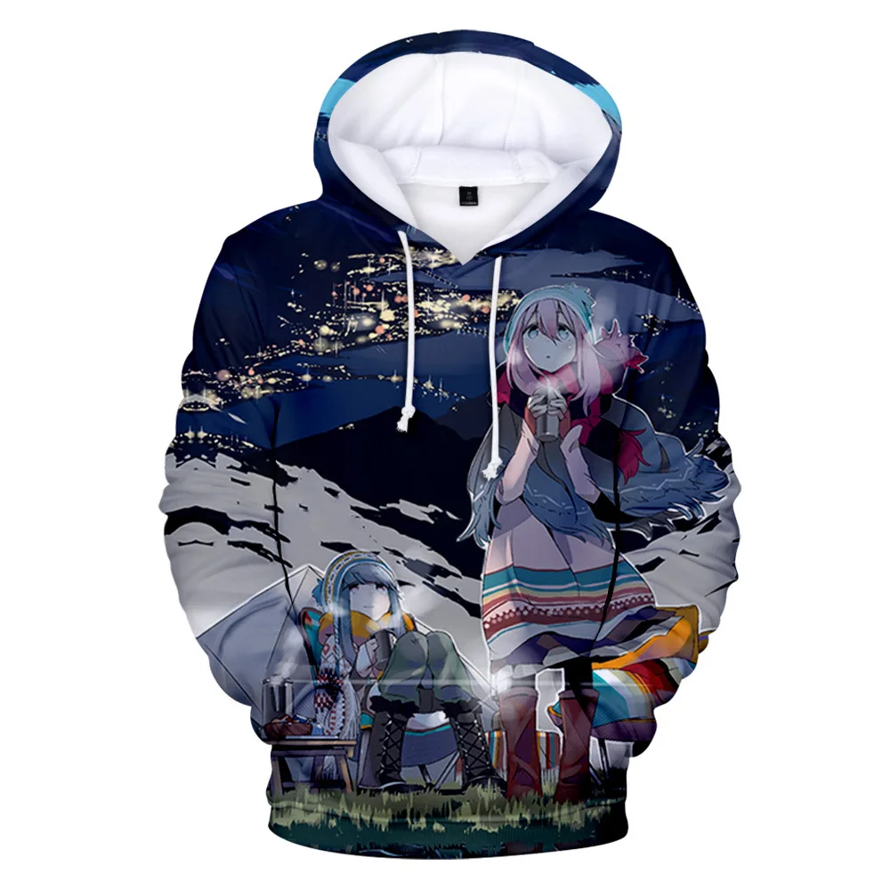 

Модное классическое поступление, худи с 3D принтом yuku Camp , осенняя толстовка с изображением персонажа фильма для мужчин и женщин, пуловеры дл...