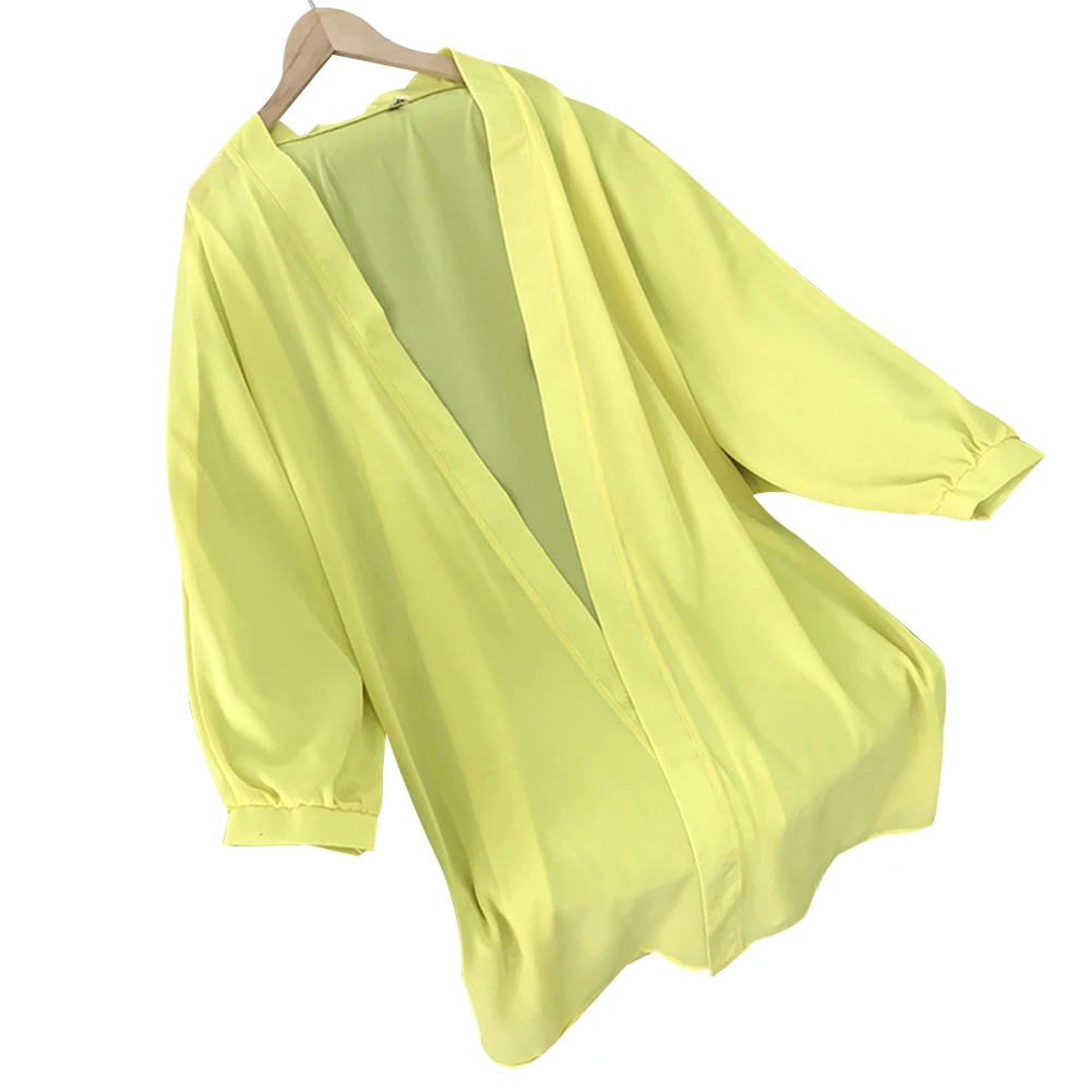 Женское шифоновое кимоно длинное богемное летнее пляжное платье топы рубашка