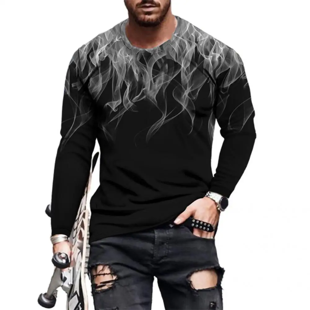 

Fabulous O Neck Colorful Spring Shirt Men Top Casual Skin-friendly