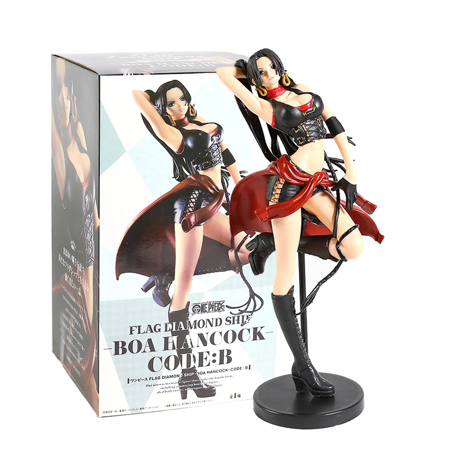 

25cm One Piece Anime Figure Boa Hancock Leather Whip Sexy Cowgirl Collectible Decoracion Figurine Toys PVC Model Dolls Gifts