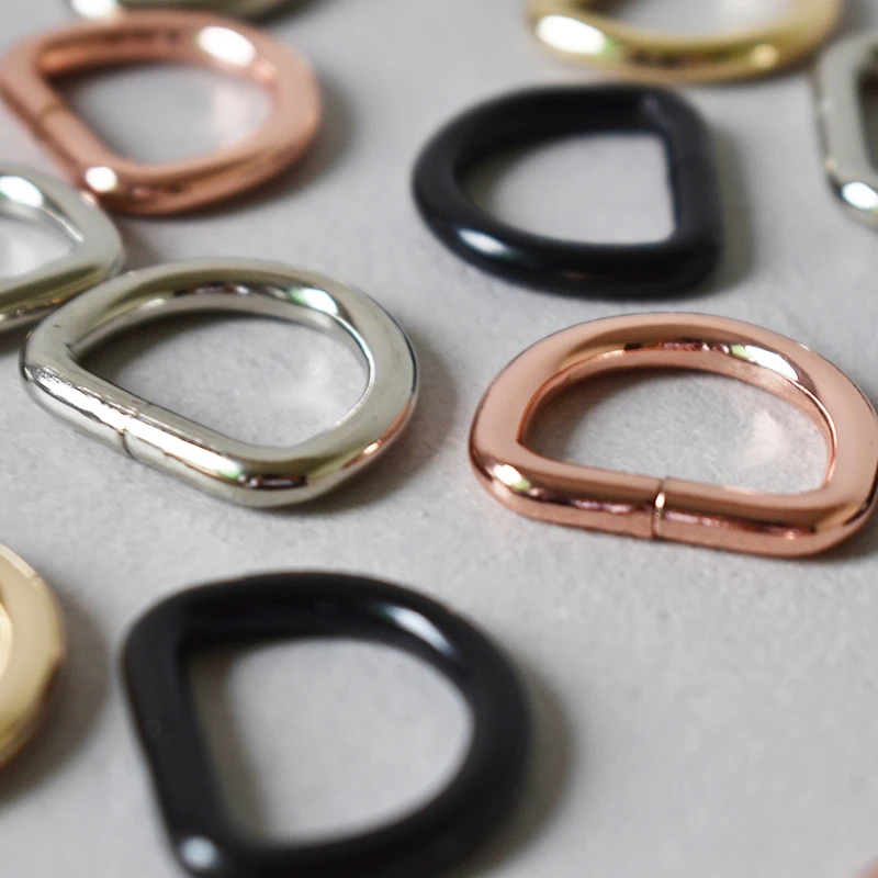 

50 Pcs/Lot Alloy Flat D Rings D-Rings 3/4Inch(20mm) Webbing D Buckle Bag Durable Connect Buckle Flat Diy Dog Collar Accessories
