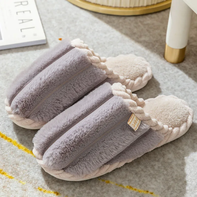 

Женские меховые тапочки Lisapie, классические зимние шлепанцы на плоской подошве, дизайнерские пушистые домашние тапочки из искусственного ме...