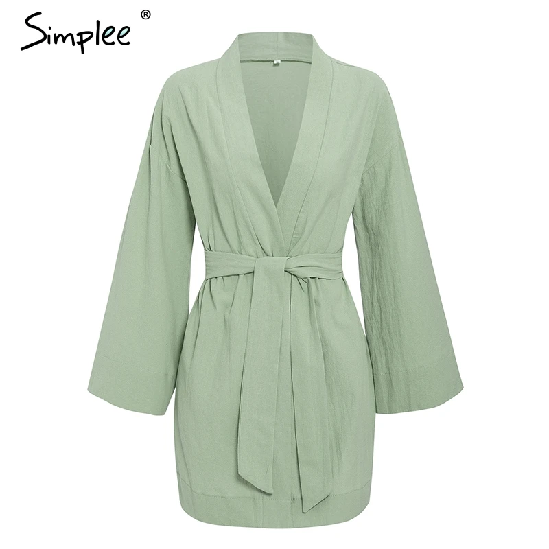 Simplee Женское хлопковое платье в японском стиле однотонное белое женское с