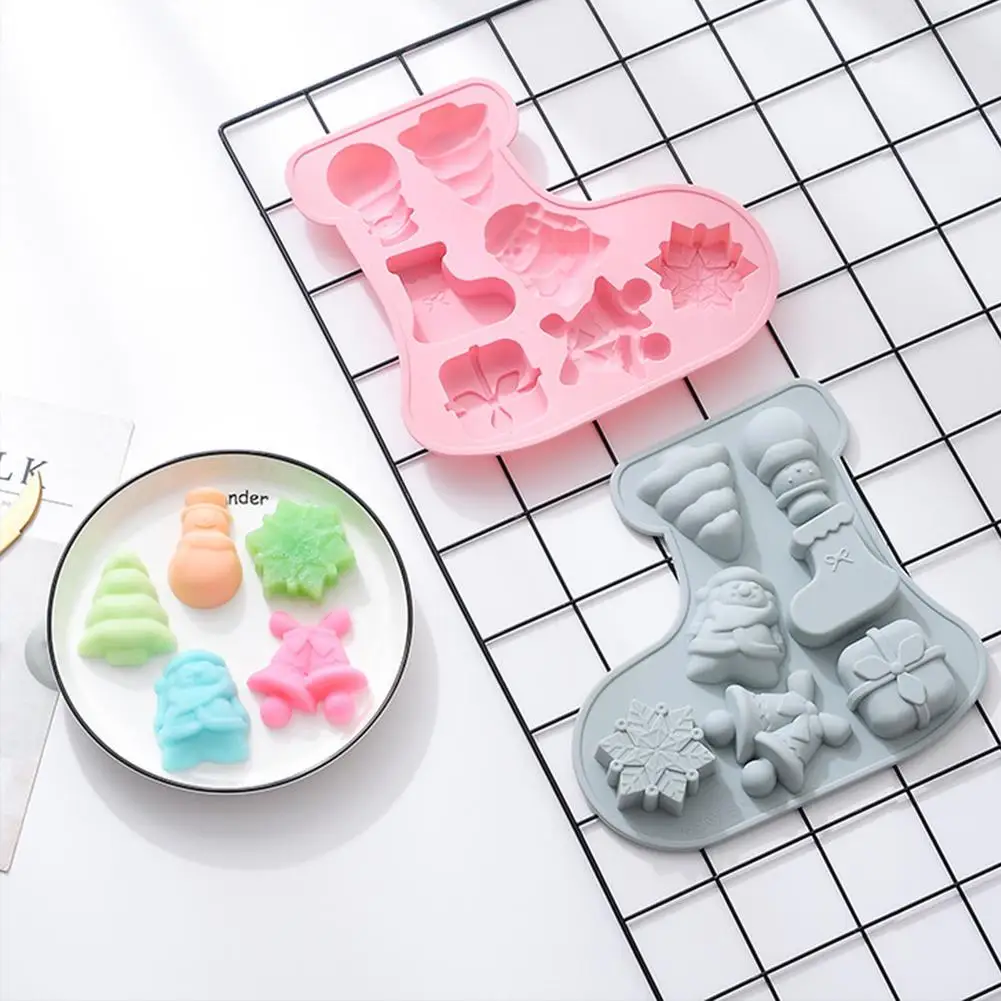 Новый торт силиконовые формы Рождество дорогой Снеговик Шоколад DIY Fondont сахарный