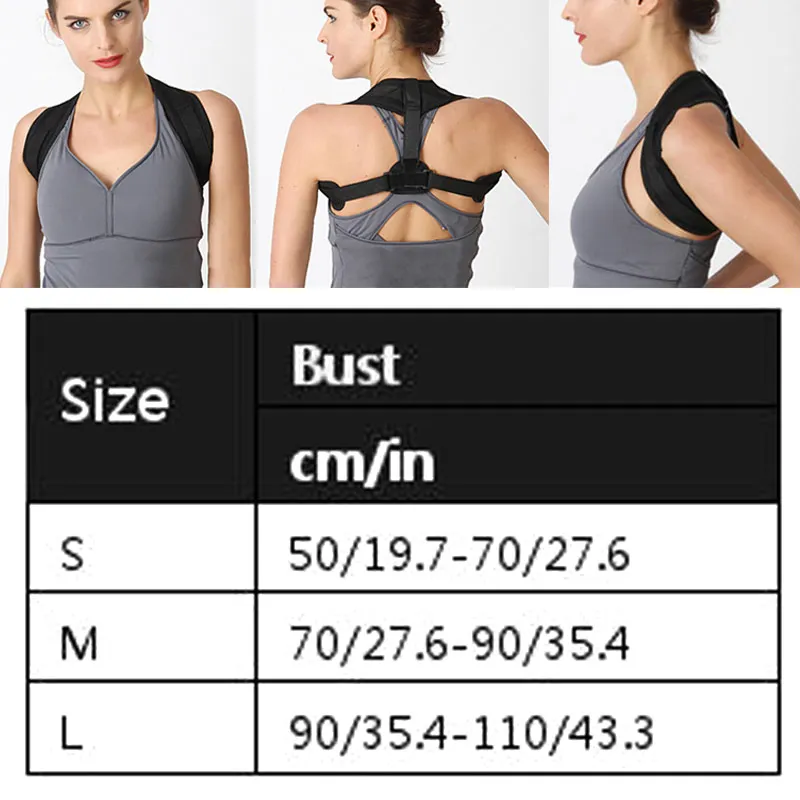 Унисекс поддержка спины медицинский Корректор осанки ключицы ортопедическая