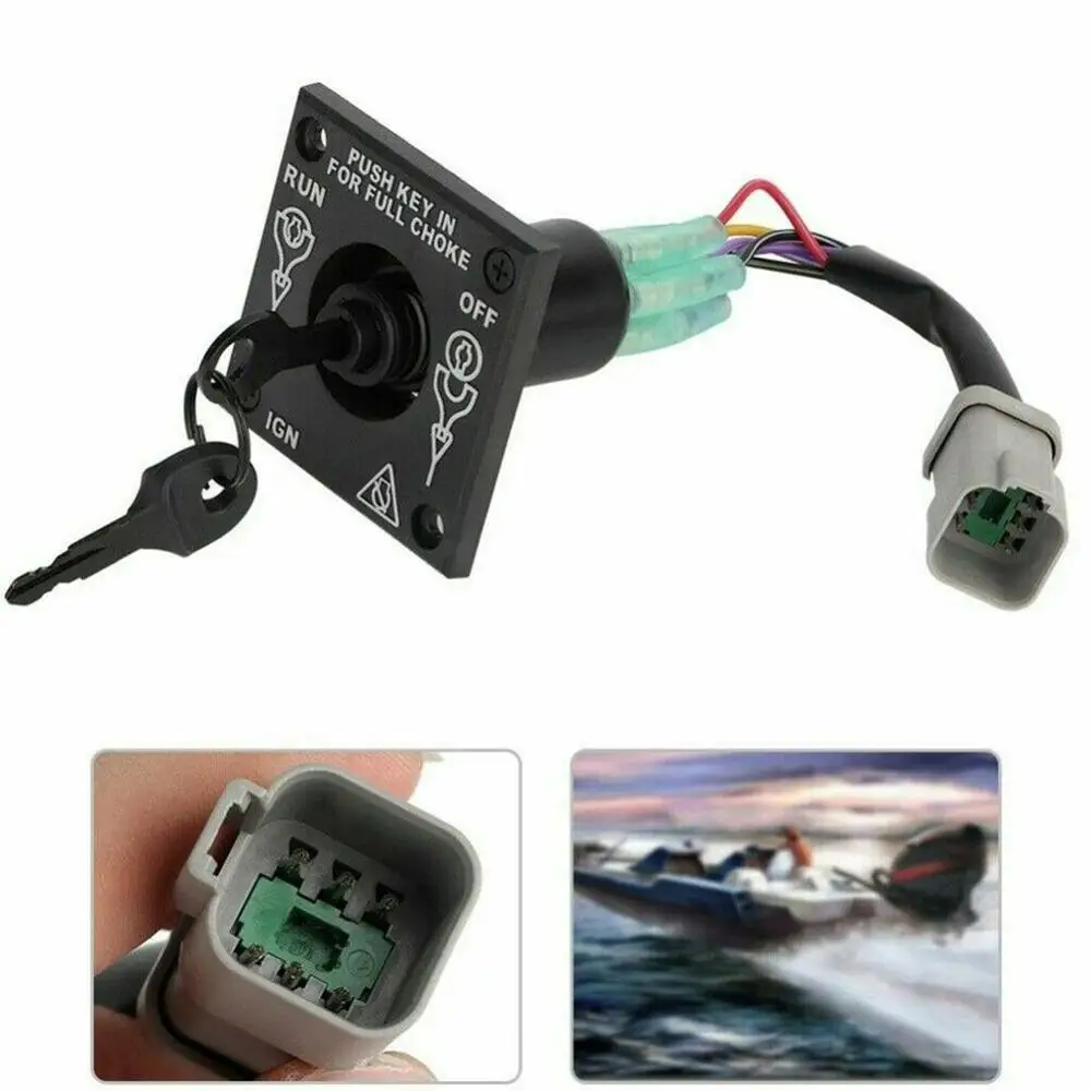

Подвесной Двигатель 176408 0176408 стартер зажигания с одним двигателем отключение переключатель с ключами для лодочного мотора Johnson BRP evinгруб