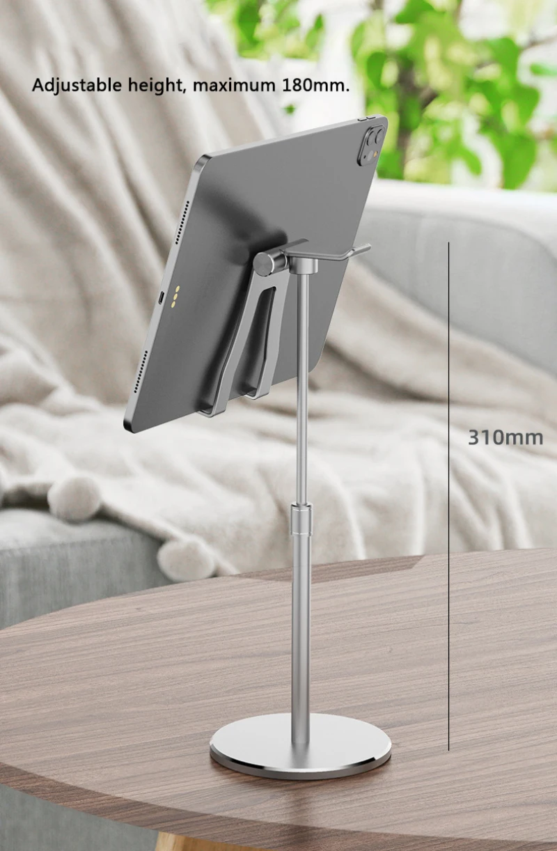 

1pcs Headset Stand 2 In 1 Aluminum Alloy Earphone Holder One Hand Operation Stable Portable Anti-drop Detachable And Portable
