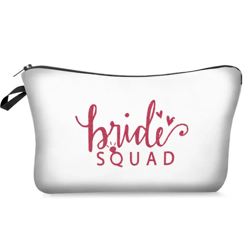 Bridesmaid Gift Team Bride To Be Hair Clip Wristband Cosmetic Bag Wedding supplies Bridal Shower Bachelorette Party Decoration-S | Дом и сад