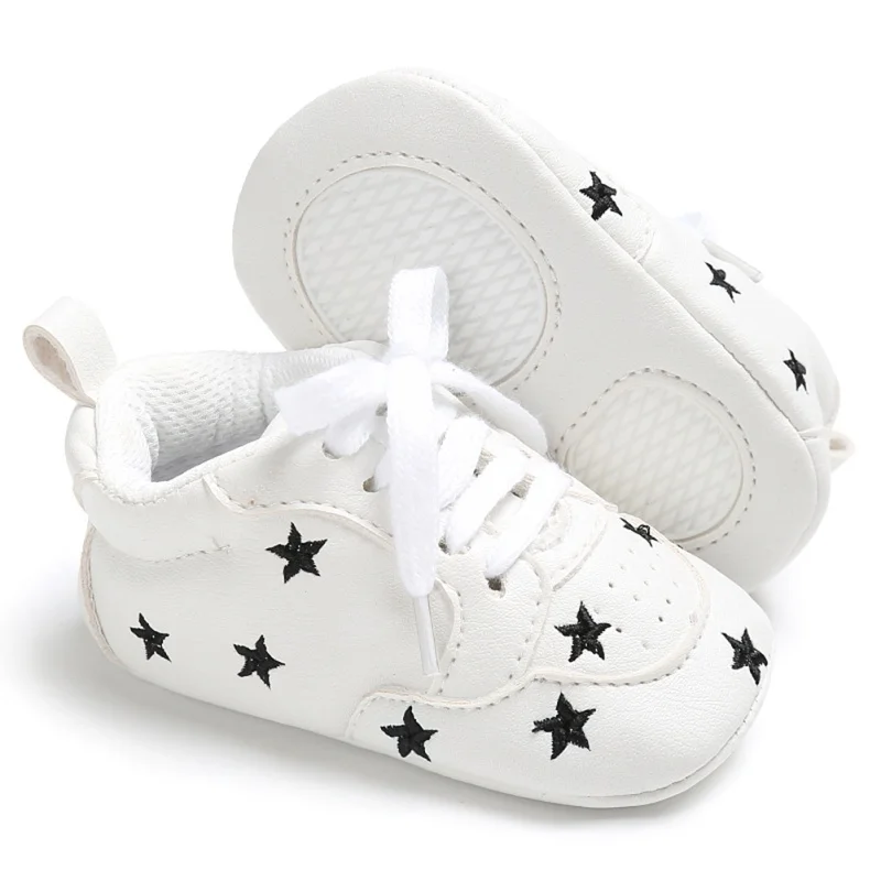 

Baby Infant Boy Girl Shoes Lace Up Casual Soft-Slip Toddler Shoes Color Love First Walkers l