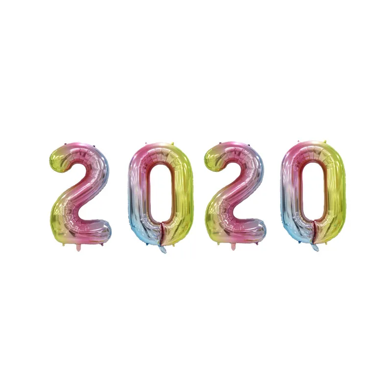 32 дюймовые шары из фольги с цифрами 2020 новогодние украшения рождественские 16