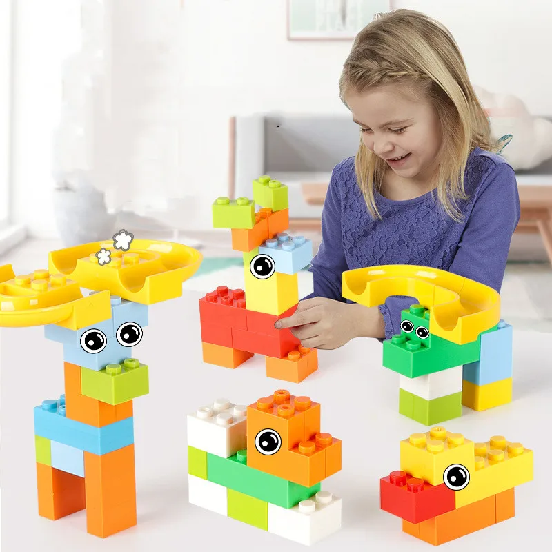 Детские 330 шт. трековые блоки гоночный бег совместимые с LegoINGly строительные набор