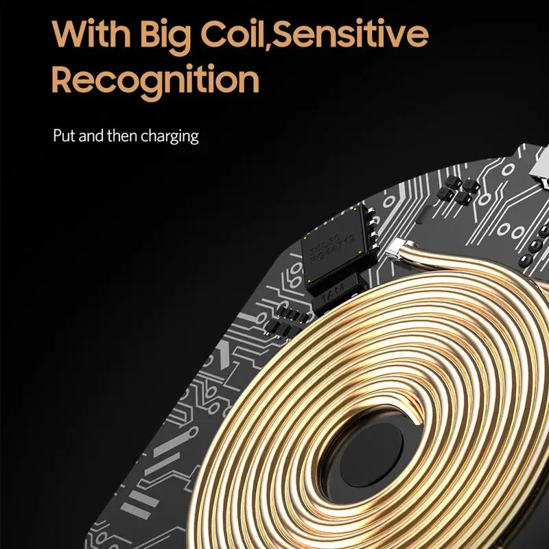 10W зарядное устройство для быстрой беспроводной зарядки по стандарту Qi