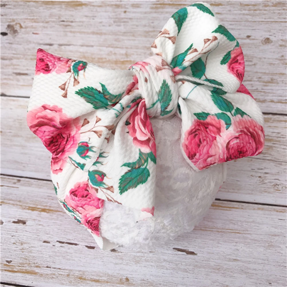 

2020 New Kids Girls Baby Toddler Bow Headband Hair Band Accessories Headwear Head Wrap Photo Props Big Bowknot Accessories