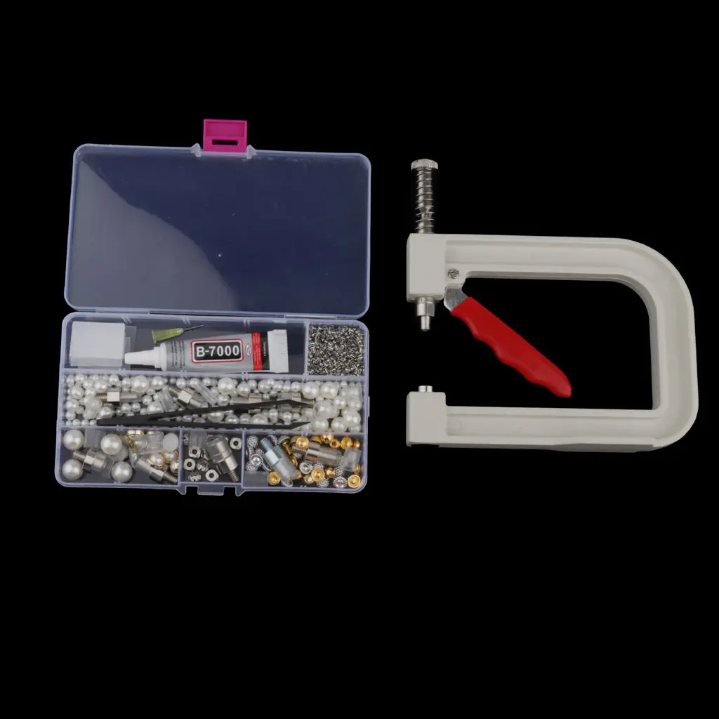 

Metal Manual Pearl Fixing Machine For DIY Sewing Decoration Beading Supplies Kit