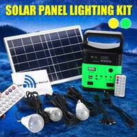 smuxi 10w portable solar generator outdoor power mini dc6v solar panel 6v 9ah lead acid battery charging led lighting system