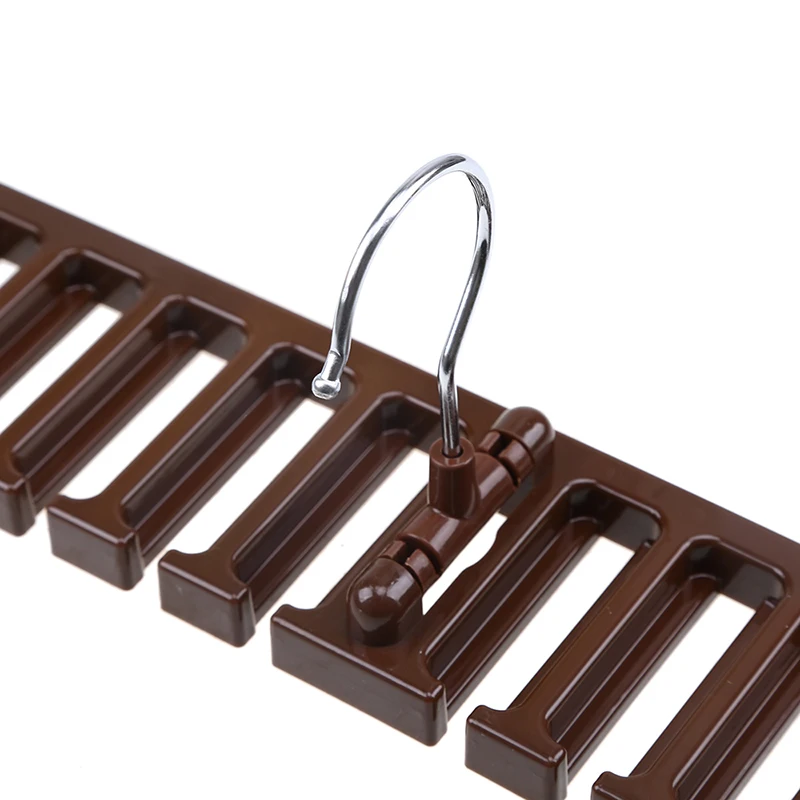 

WCIC 10 Space Saver Neckties Hanging Tie Shelf Multifunction Closet Shelves Scarf Hanger Holder Row Tie Rack Belt Storage Rack