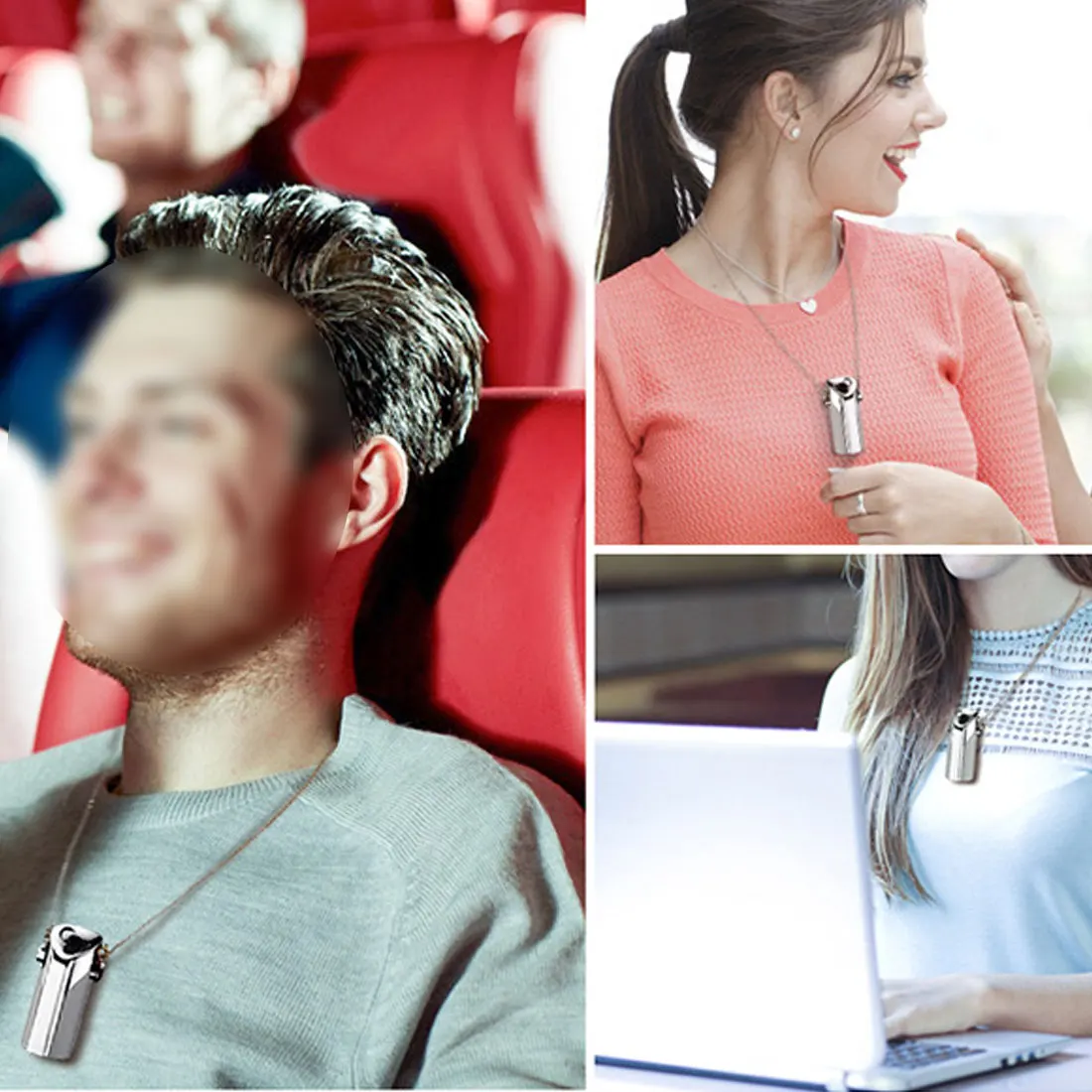 

Wearable Air Purifier Necklace Mini Portable USB Air Cleaner Negative Ion Generator Low Noise Air Freshener