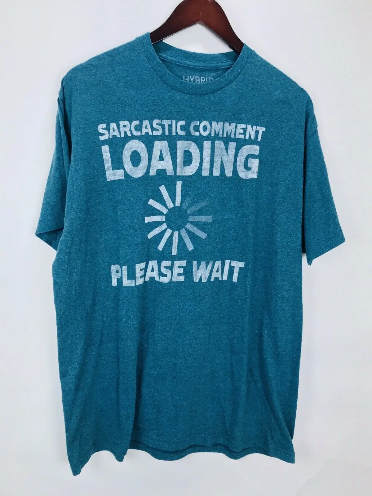 Саркастический комментарий загрузки Футболка Мужская Sz Xl Графический Тройник |