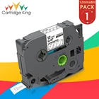 12 мм tz135 ламинированная этикетка для брата tz 135 tz-135 белый прозрачный Совместимость для Brother принтер этикеток PT-E100 PT-E105 PT-E110