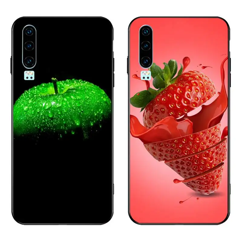 YJZFDYRM чехол для телефона с фруктовым яблоком ананасом клубникой манго Huawei P40 P30 P20