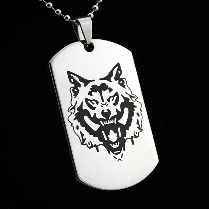 Лидер продаж ожерелье из нержавеющей стали с головой волка высококачественное