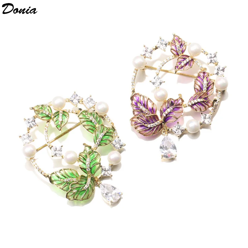 Ювелирные изделия Donia модная новинка Корейская версия Нежная брошь из фианита