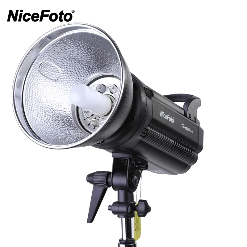 

NiceFoto TB-300C 300W GN55 монолитная фотовспышка со светодиодным дисплеем Bowens Mount Lamp Head для портретной фотографии