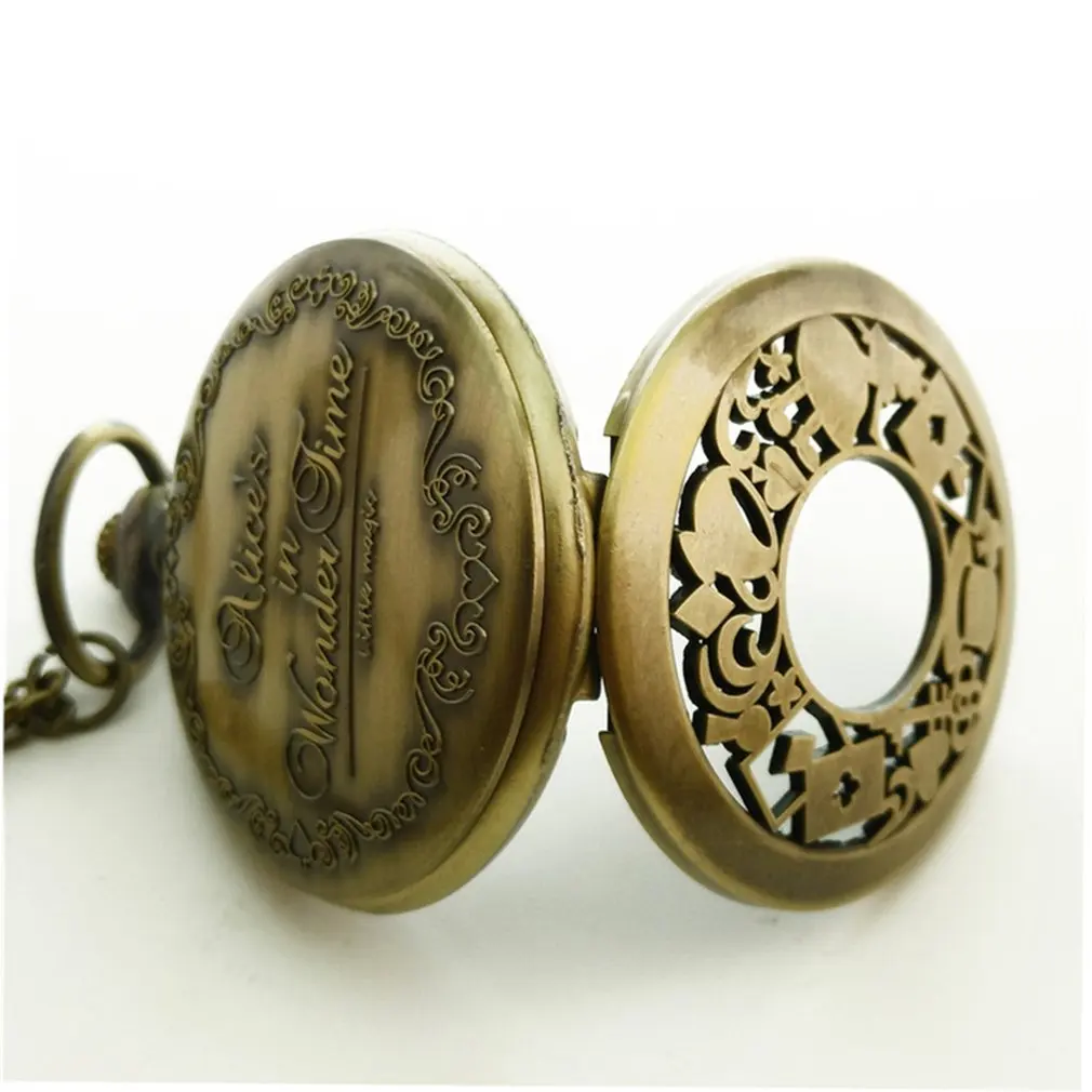 Винтажные медные кварцевые карманные часы в стиле стимпанк Бронзовая Шестерня