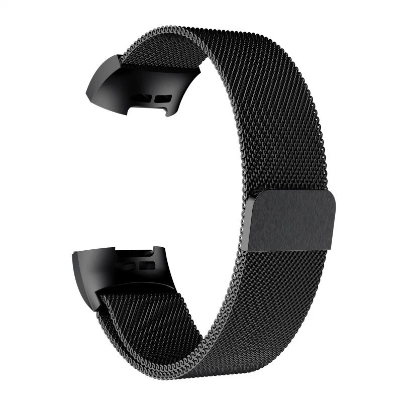 

Compatible with Fitbit Charge 3/4 Bands for Women Men Stainless Steel Mesh Magnetic Metal Band Replacement L is 190mm M is 220mm