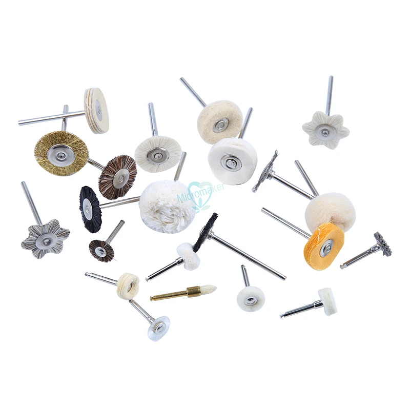 28 шт./компл. Стоматологическая лабораторная кисть полировочное колесо