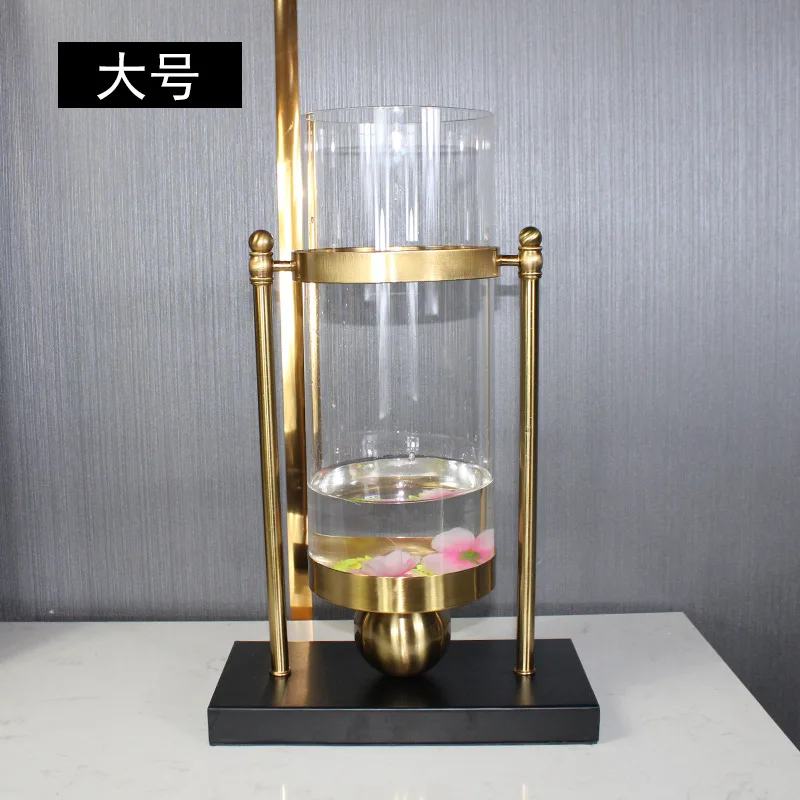 

Nordic Modern Luxury Glass Vase Decoration Home Large Hydroponic Art Vase for Flower Table Living Room Decoration Household Gift
