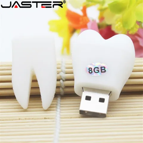 Usb-флеш-накопитель JASTER в форме зуба, 4/8/16/32/64 ГБ
