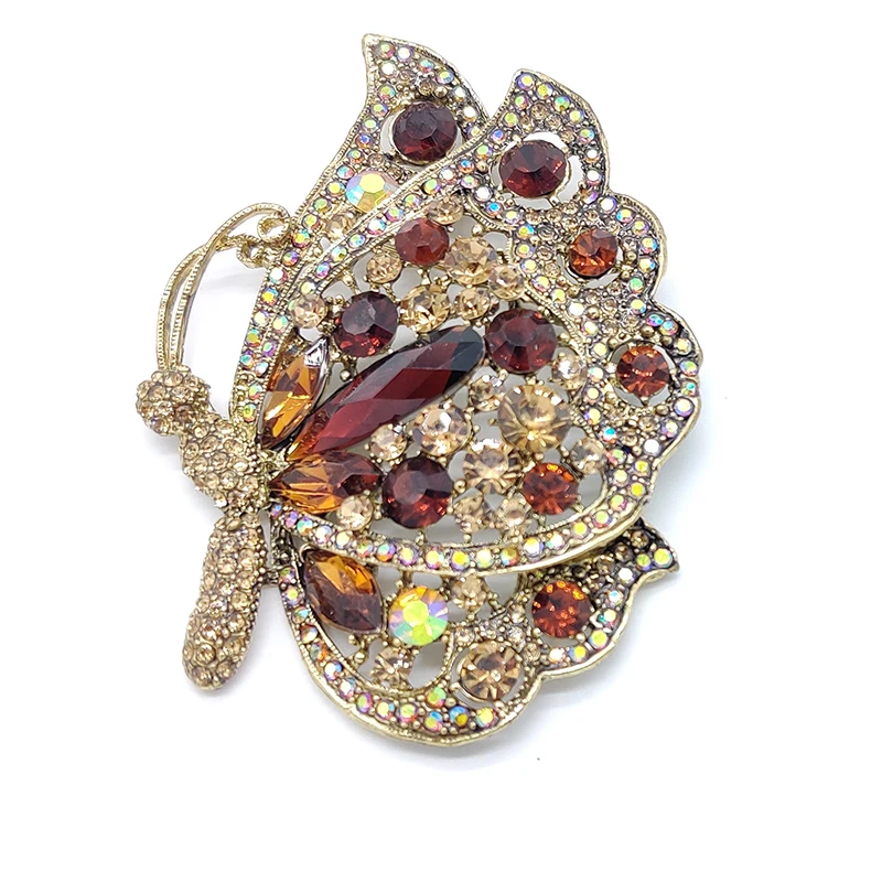 

Cross-Border All-Match Exaggerated Color Butterfly Brooch Lady's Pins Jewelry Gift