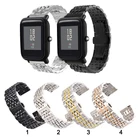 Ремешок для часов из нержавеющей стали, 20 мм, 22 мм, с застежкой-бабочкой для Huami Amazfit Bip Lite S U, сменный ремешок