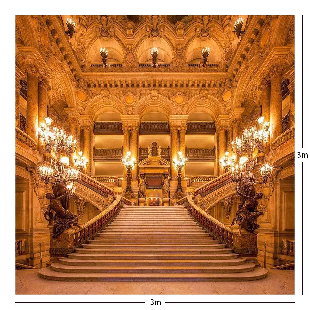 Vinyl Photography Backdrop Beauty and the Beast Fairy Tale Castle Computer Printed Children Background for Photo Studio ZH-242 |