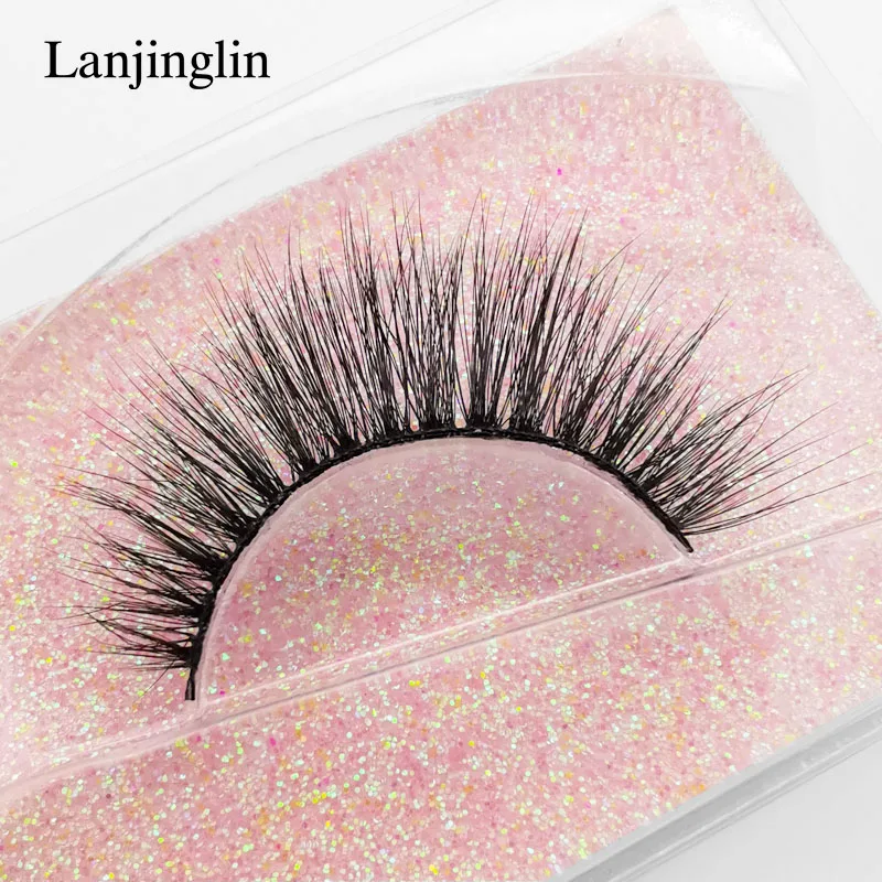 Накладные ресницы LANJINGLIN 1 пара накладные из искусственной норки 3d натуральные