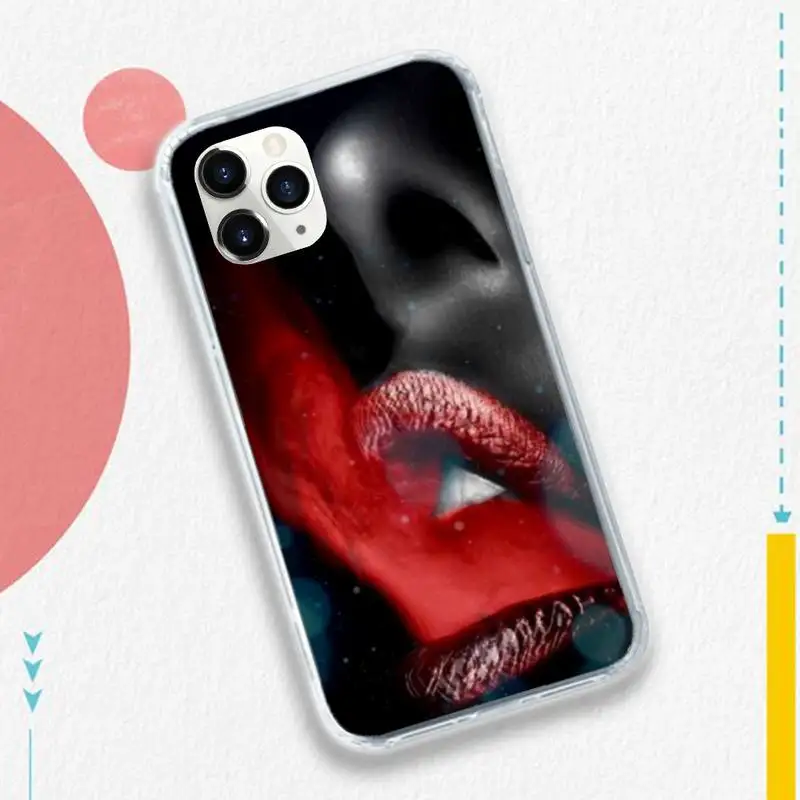 

Makeup red lips girl Lipstick Phone Case for iPhone 11 12 pro XS MAX 8 7 6 6S Plus X 5S SE 2020 XR