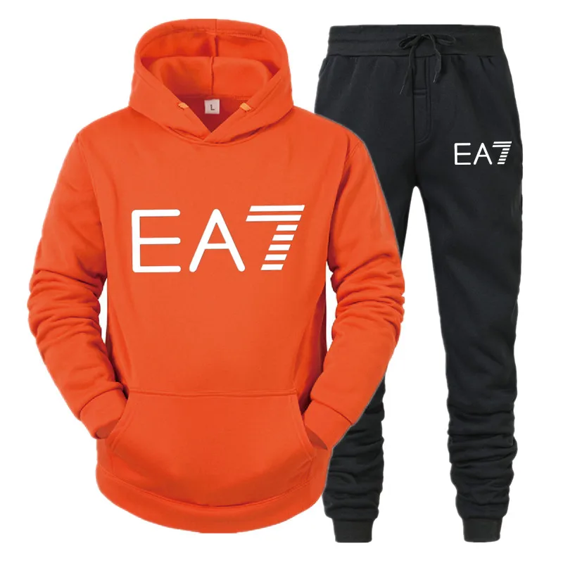 

2021 autumn and winter new men's suit sportswear two-piece hoodie + pants men's sports suit