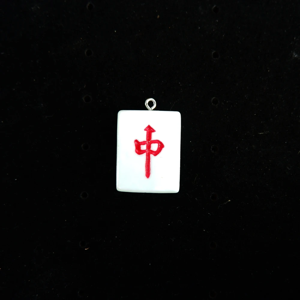 Mah-jong Charms Pendants Resin flat back cabochon for jewelry making bracelets necklace earrings Accessories | Украшения и