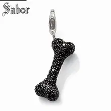 Подвеска с подвеской Томаса Black Bone Pave ювелирное изделие для