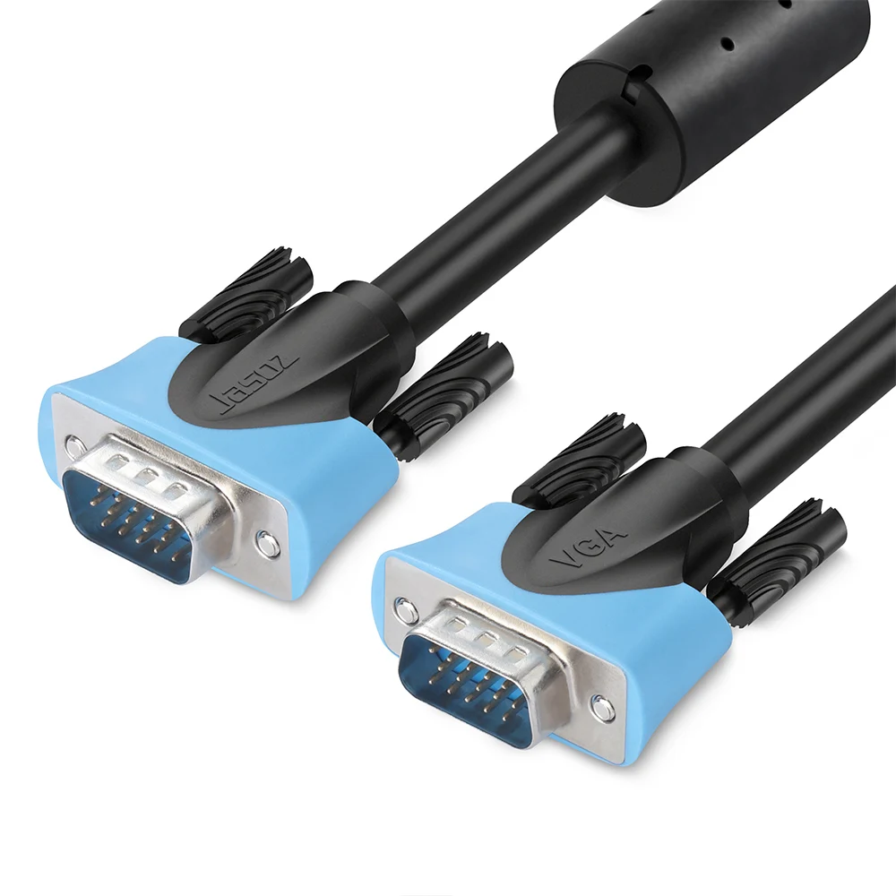 

Jasoz C101 VGA Extension Cable HD 1080P 15 Pin Male to Male VGA 3 + 6 Connector Cable for Computer Projector Monitor HDTV Screen