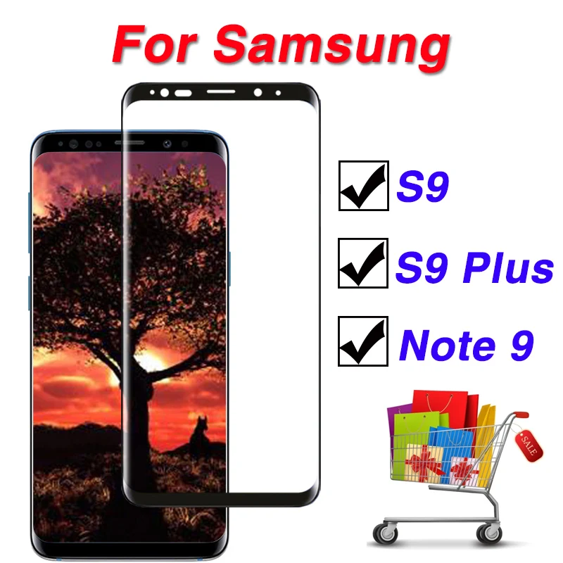 S9 plus note 9 защитное стекло 3d изогнутое полное покрытие samsun samsong 9s 9splus s9plus для samsung note9