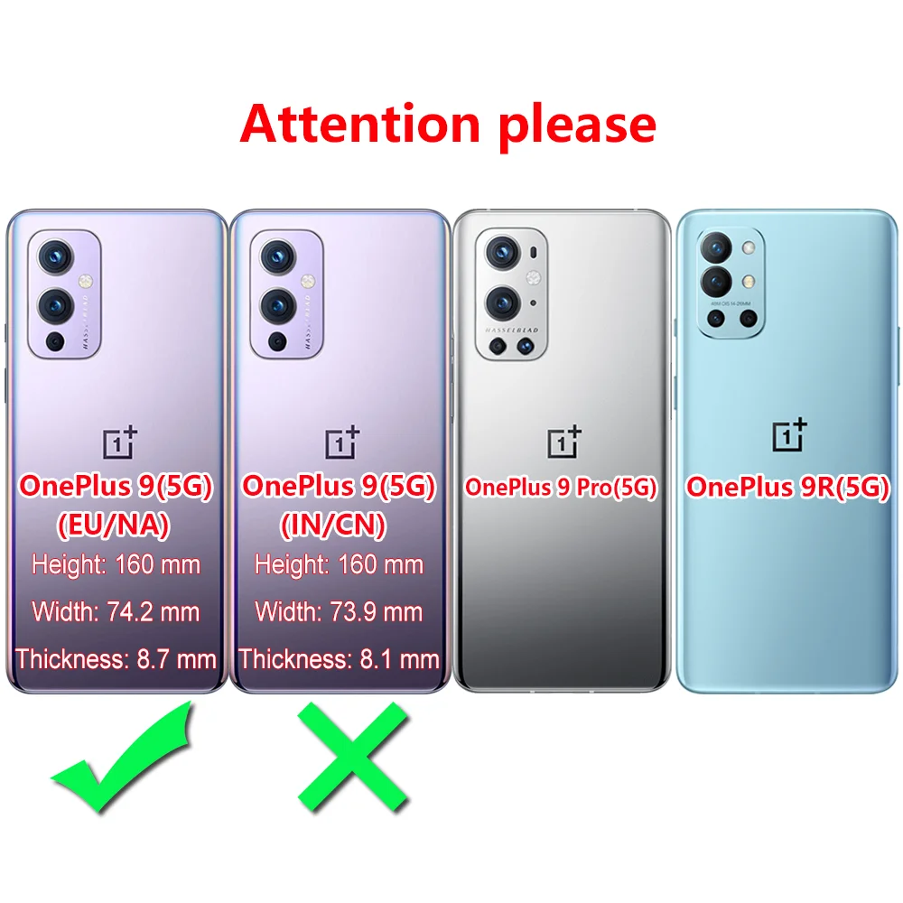 For OnePlus 9 Case For OnePlus 9 Pro Case For OnePlus 9R Case Silicon Phone Back Cover One Plus 9 EU/NA R 9Pro 5G black tpu case