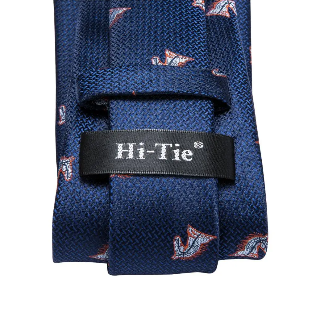 Hi-Tie Шелковый мужской галстук, набор, новинка, дизайнерский галстук в виде животного, рыбы, акулы,, модные вечерние, свадебные галстуки, набор, зеленые, голубые галстуки