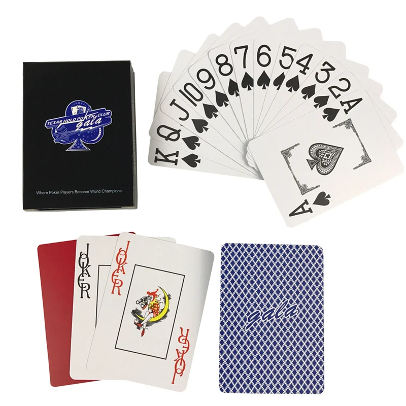 Новый баккара ТЕХАС ХОЛДЕМ Пластик Карточные игры Водонепроницаемый глазурь
