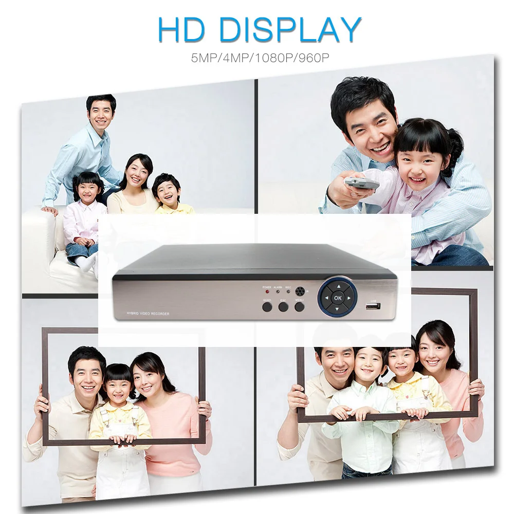 4Ch 8Ch 16Ch 4MP AHD DVR NVR XVR 5 в 1 CVI TVI CVBS ip камера Onvif 1080P 3MP 5MP CCTV RS485 Coxial контроль P2P